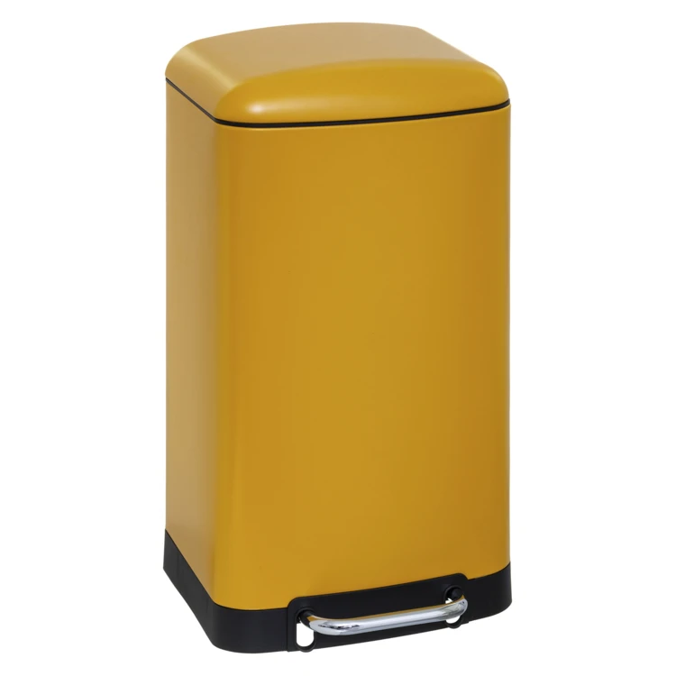Poubelle en métal bac amovible 30 L