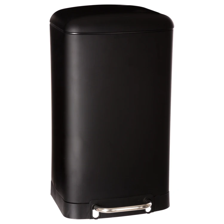 Poubelle en métal bac amovible 30 L