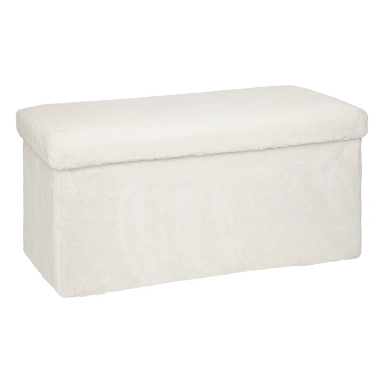 Puff de piel doble plegable