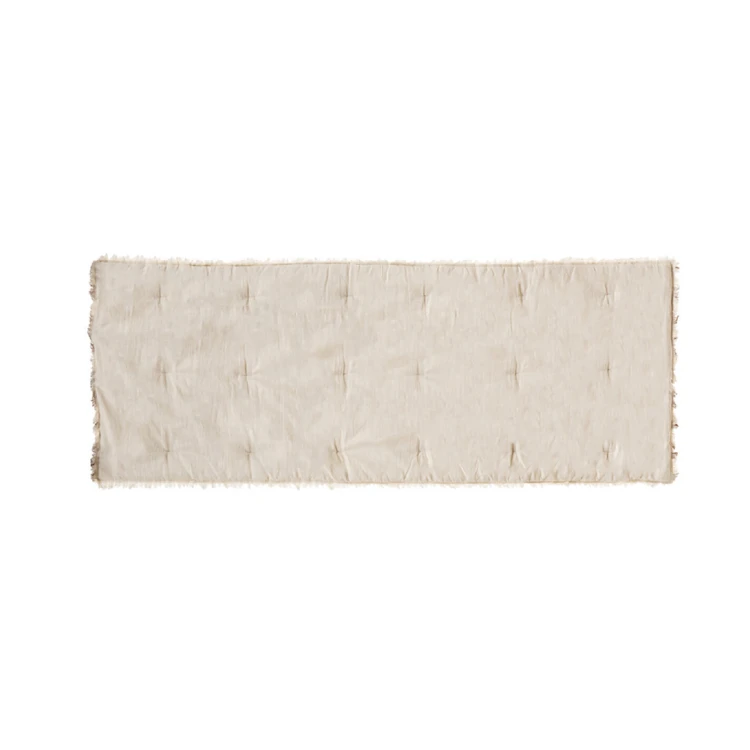 Edredón con flecos beige