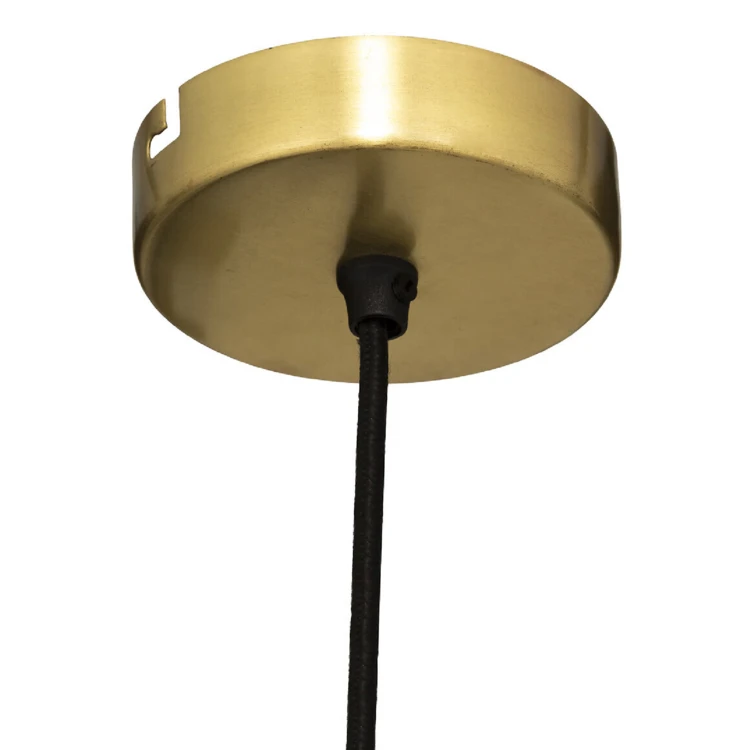 Hanglamp van gehamerd messing