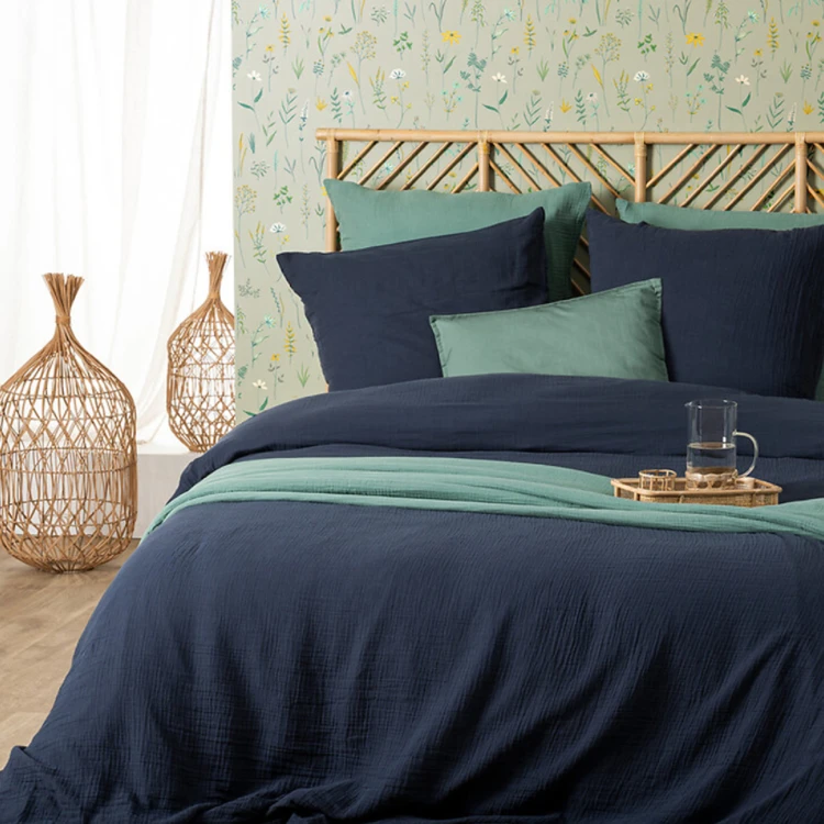 Parure de lit en double gaze de coton