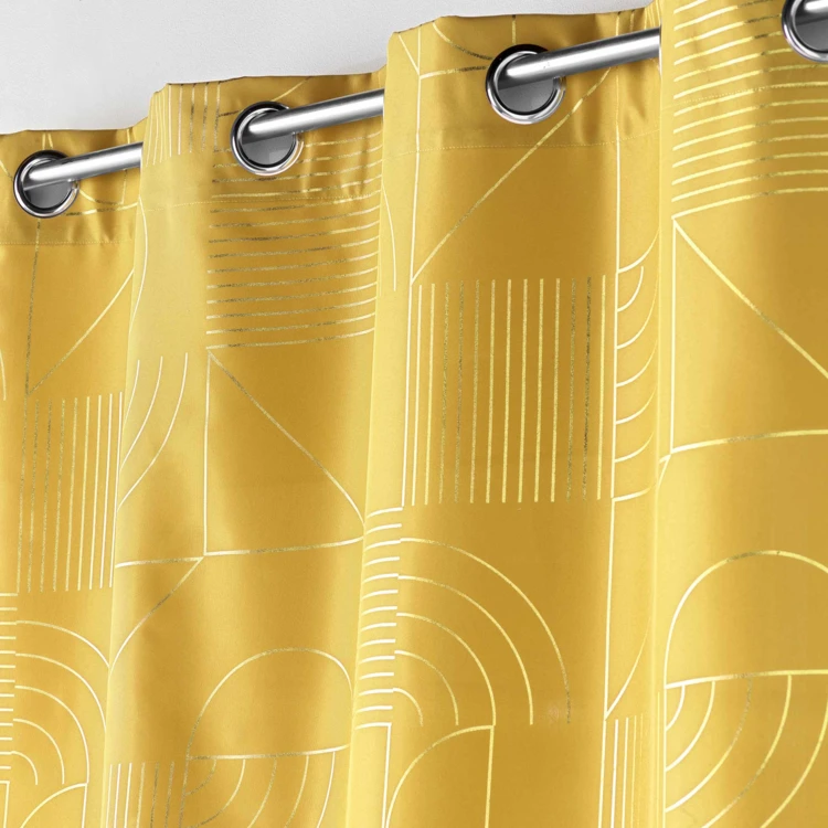 Siebvorhang mit Metallic-Muster