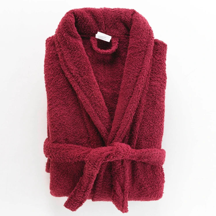 Albornoz liso con cuello chal