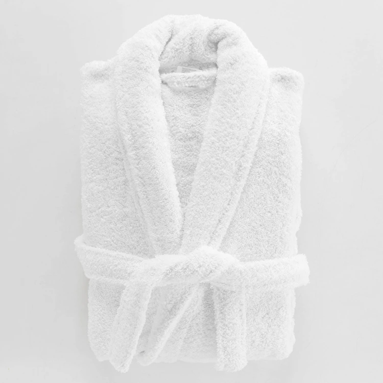 Albornoz liso con cuello chal