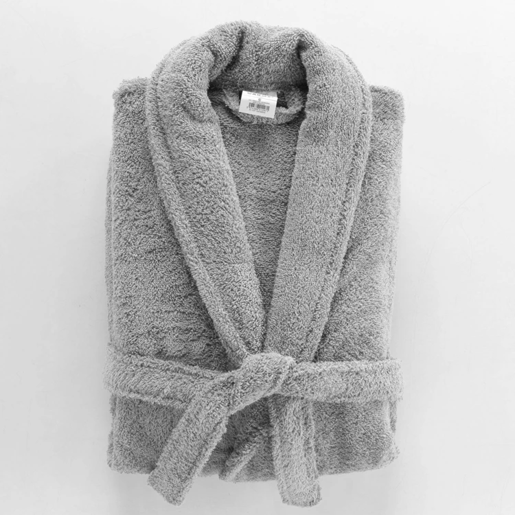 Albornoz liso con cuello chal