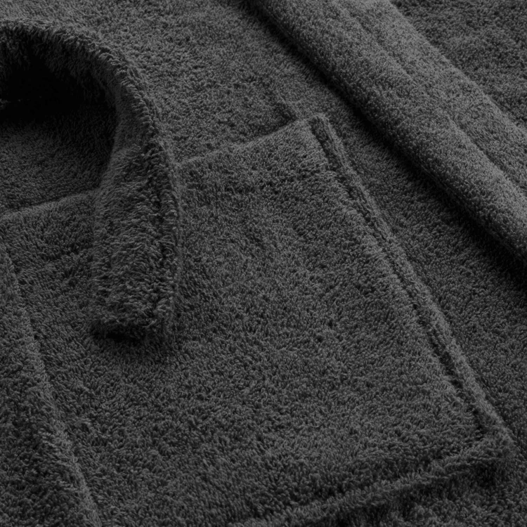 Albornoz liso con cuello chal