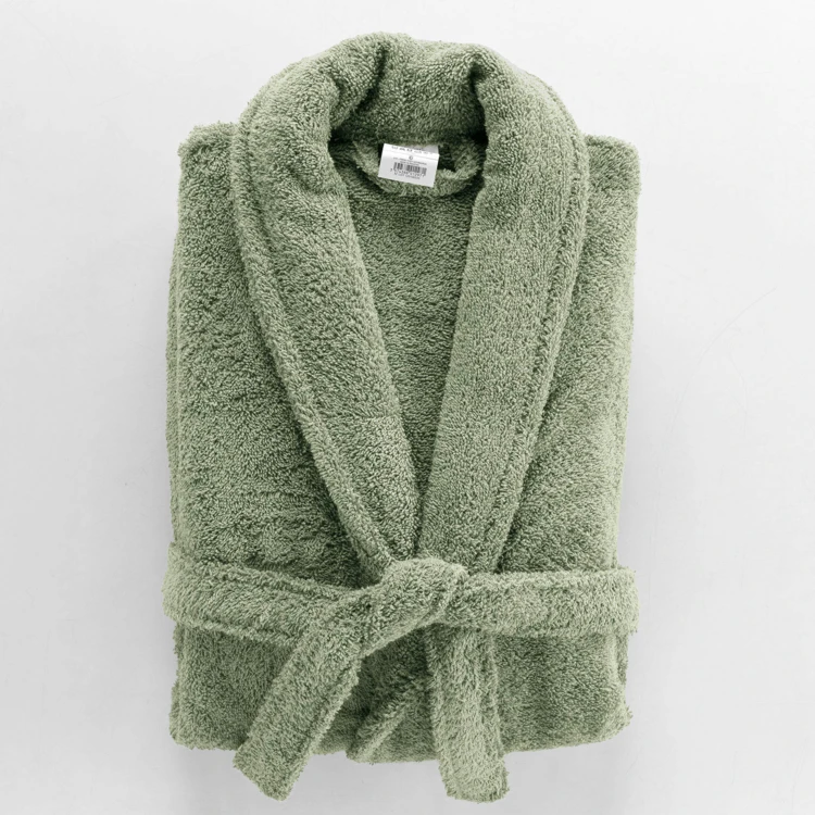 Albornoz liso con cuello chal