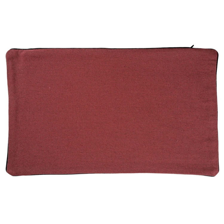 Housse de coussin en coton et chanvre