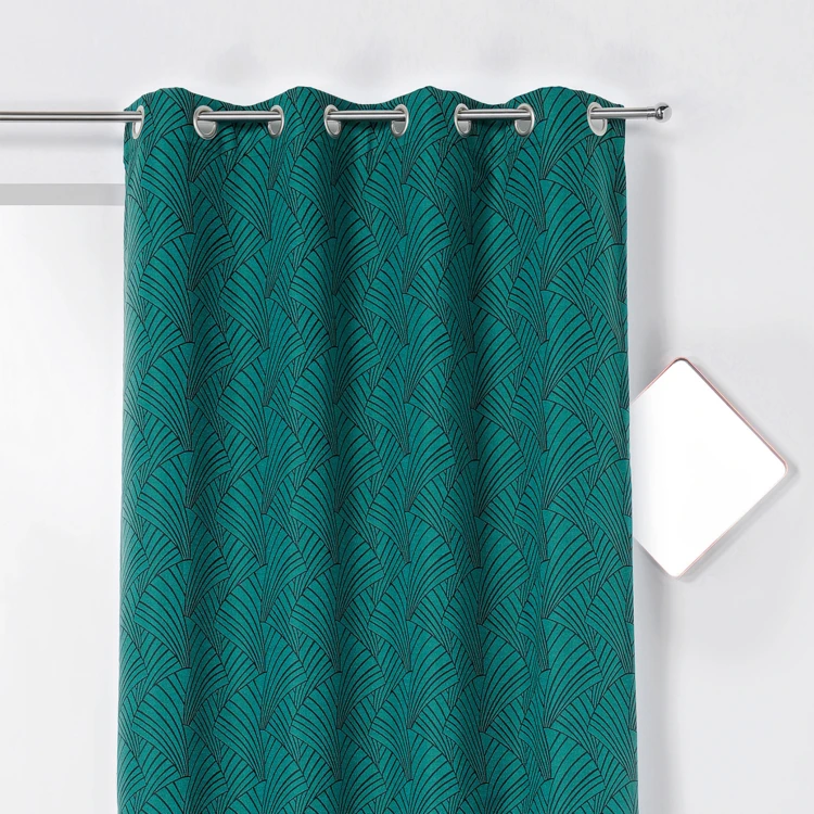 Cortina para estofos com estampado art déco