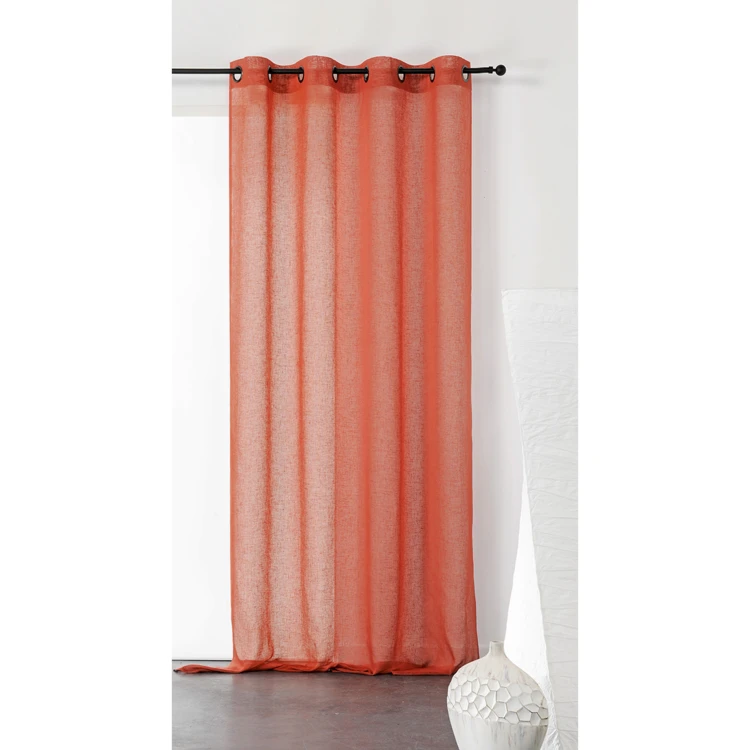 Cortinas lisas y de rejilla de poli/lino