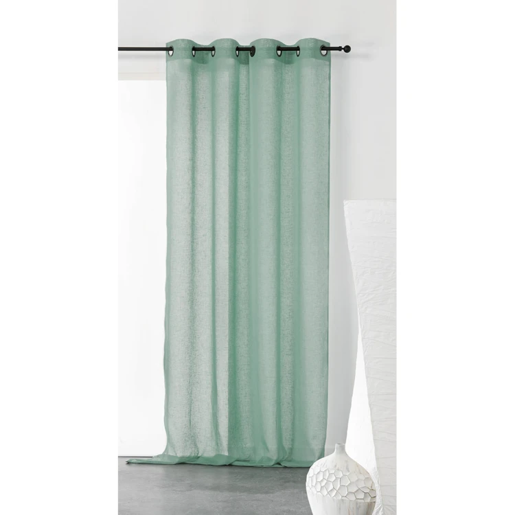 Cortinas lisas y de rejilla de poli/lino