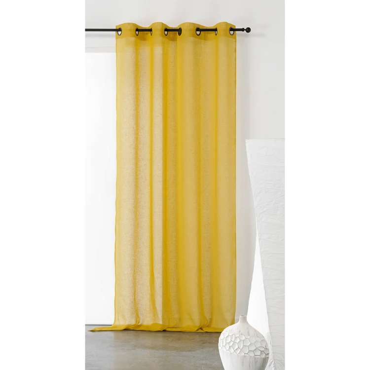Cortinas lisas y de rejilla de poli/lino