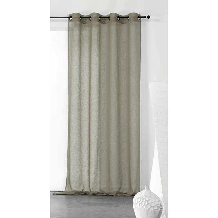 Cortinas lisas y de rejilla de poli/lino