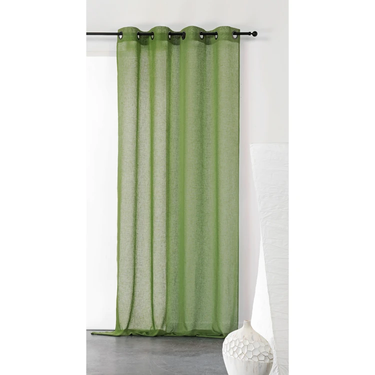 Cortinas lisas y de rejilla de poli/lino