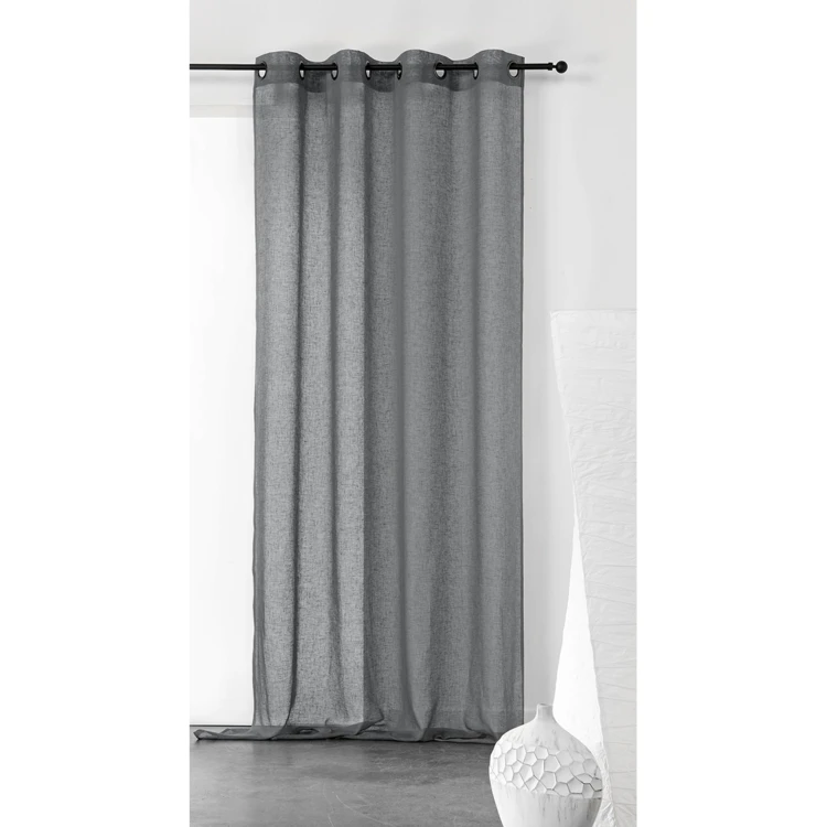 Cortinas lisas y de rejilla de poli/lino