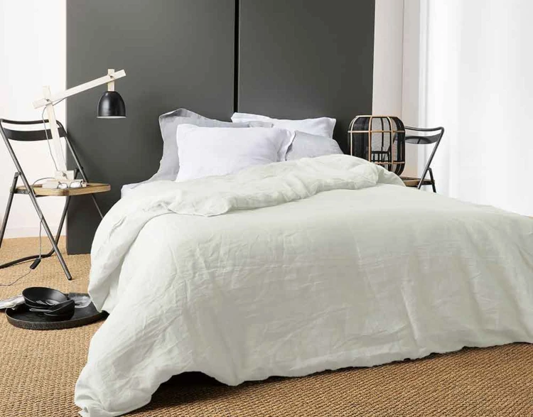 Housse de Couette Unie en Lin