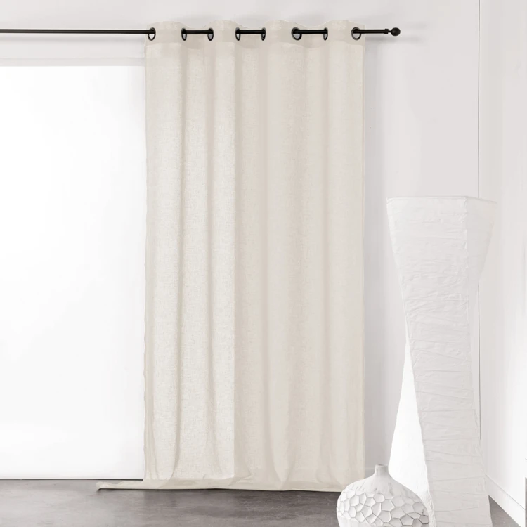 Cortinas lisas y de rejilla de poli/lino