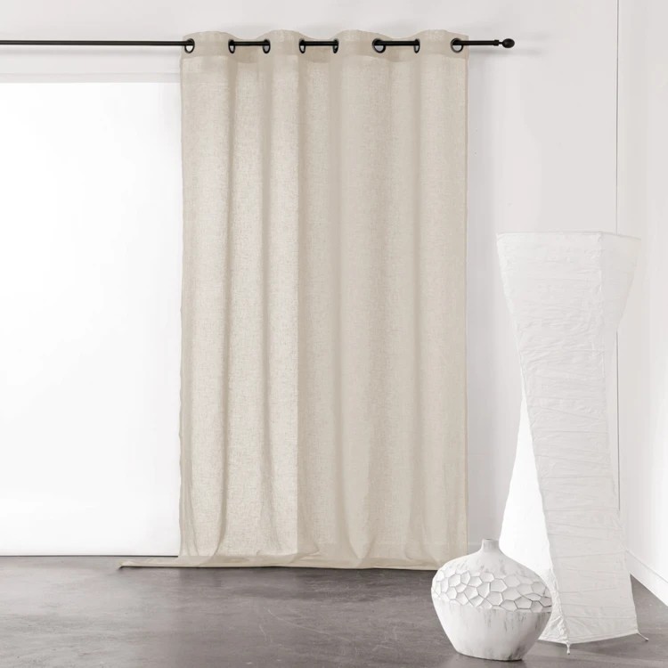 Cortinas lisas y de rejilla de poli/lino