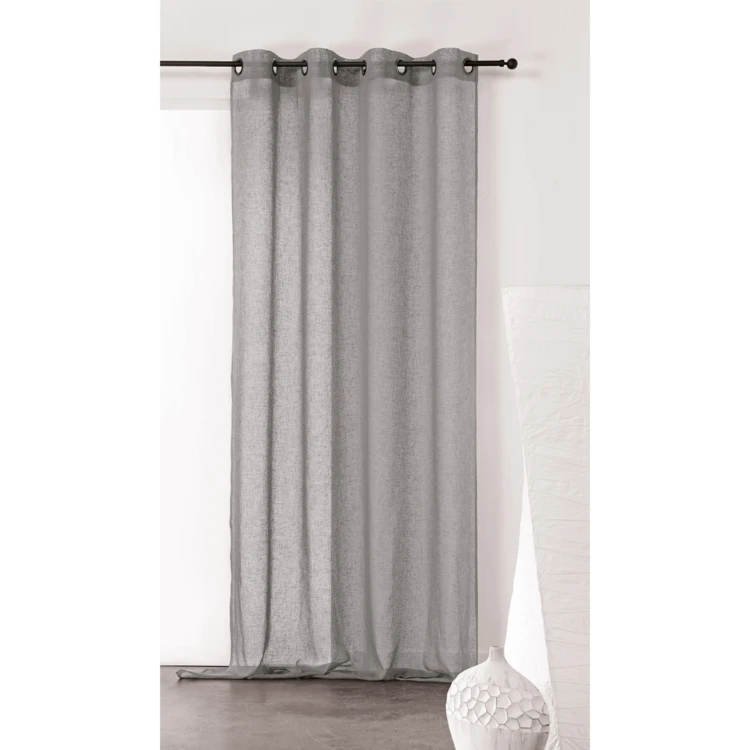 Cortinas lisas y de rejilla de poli/lino