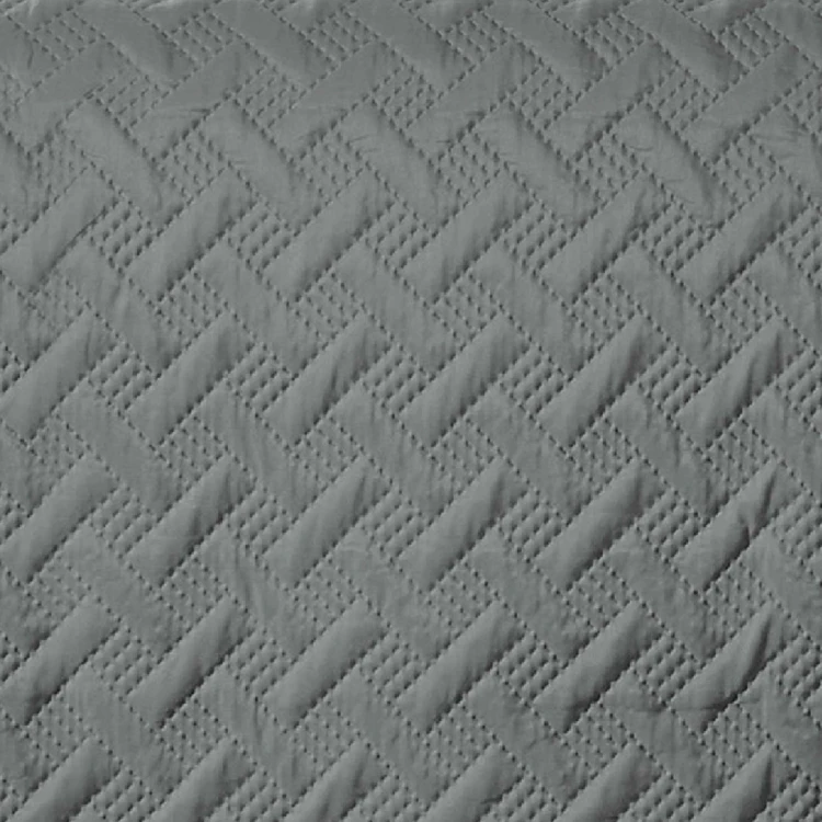 Couverture molletonné surpiquage graphique