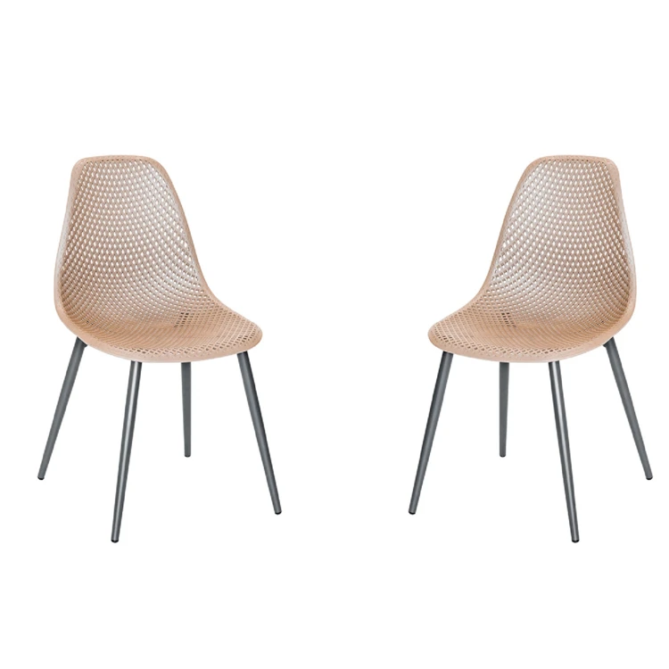 Lot de 2 chaises exterieur en résine tressée