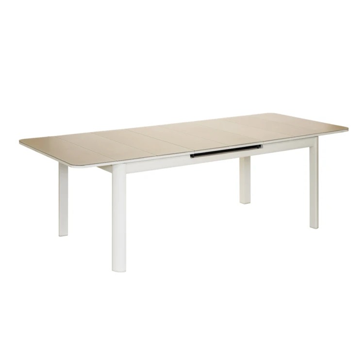 Gartentisch aus Aluminium und Glas