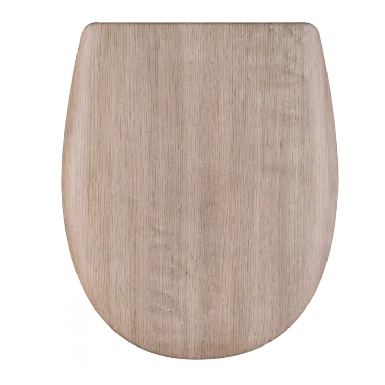 Abattant déclipsable effet bois