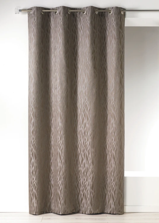 Cortina difusora de jacquard estampado