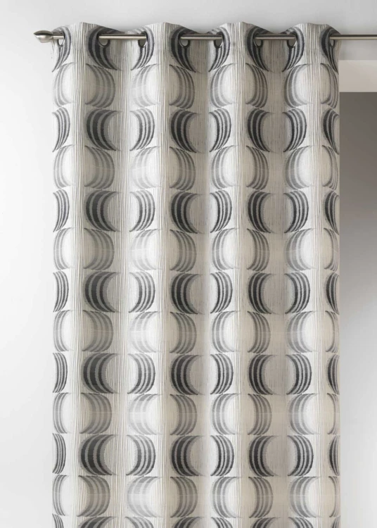 Jacquard-Lichtvorhang mit Halbmondmotiven