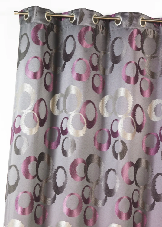 Cortina opaca de jacquard gráfico