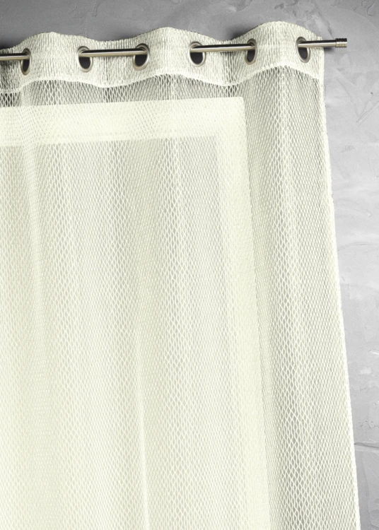 Organza-Vorhang mit Netzoptik
