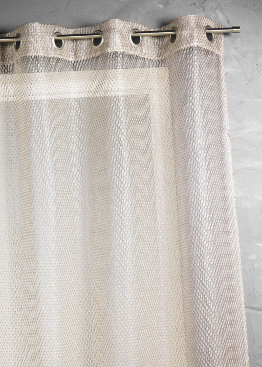 Organza-Vorhang mit Netzoptik