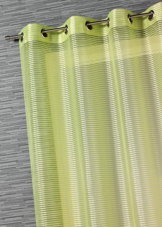 Voile de organza com riscas horizontais
