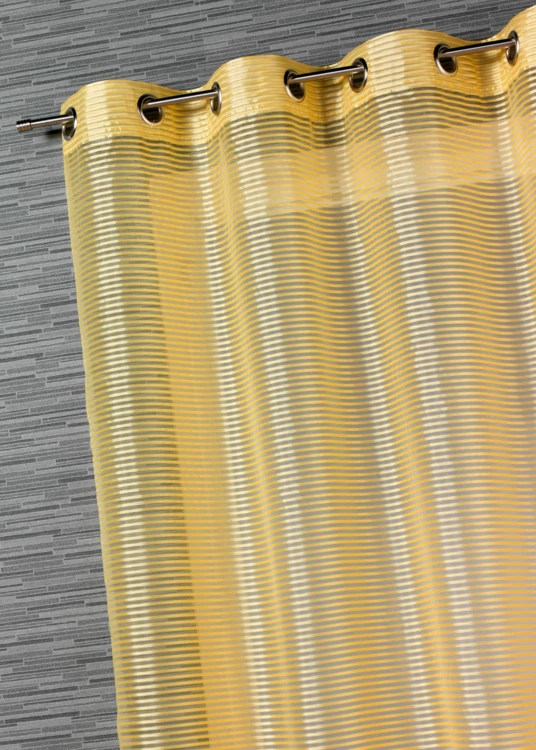 Voile de organza com riscas horizontais