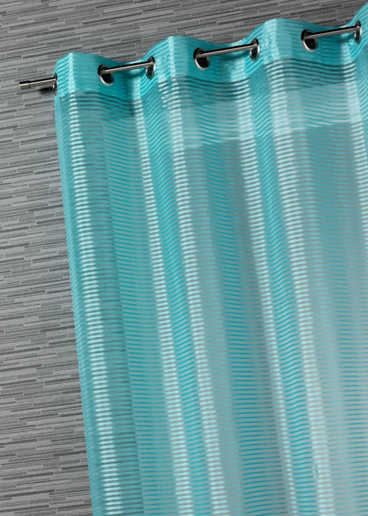 Voile de organza com riscas horizontais