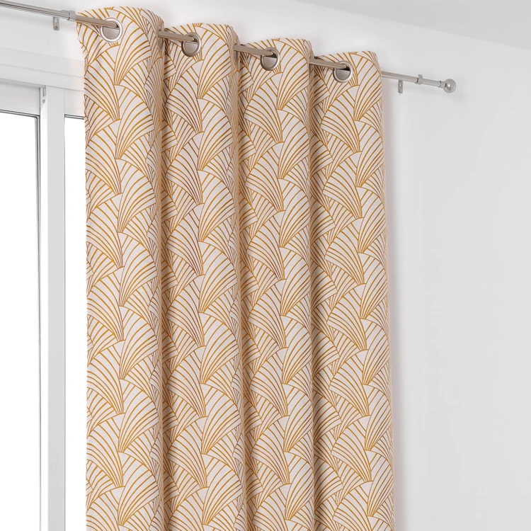 Cortina para estofos com estampado art déco