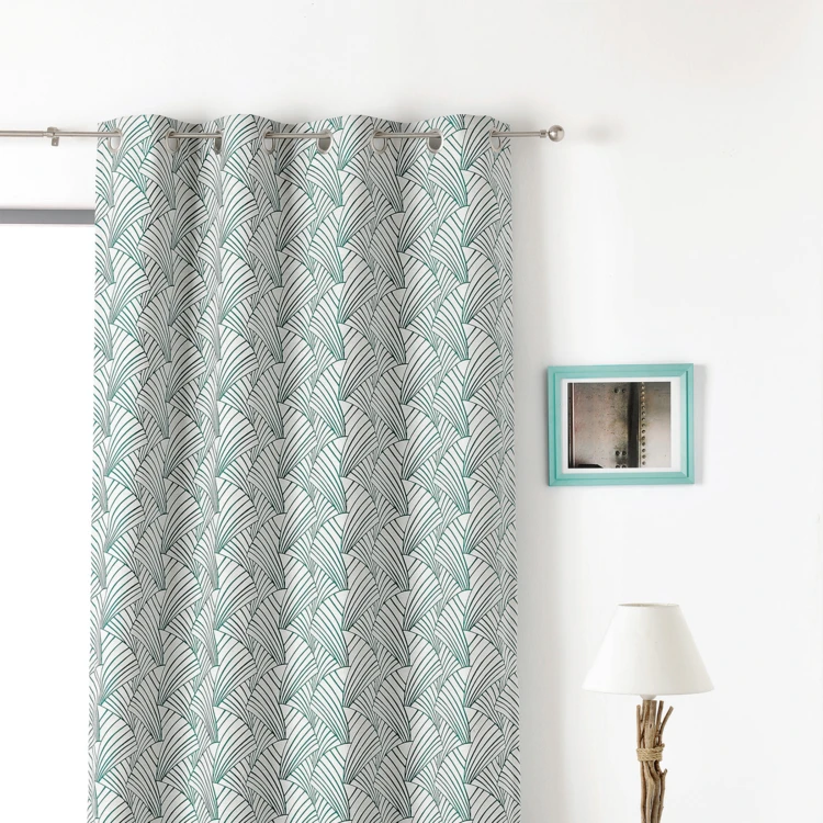 Cortina para estofos com estampado art déco