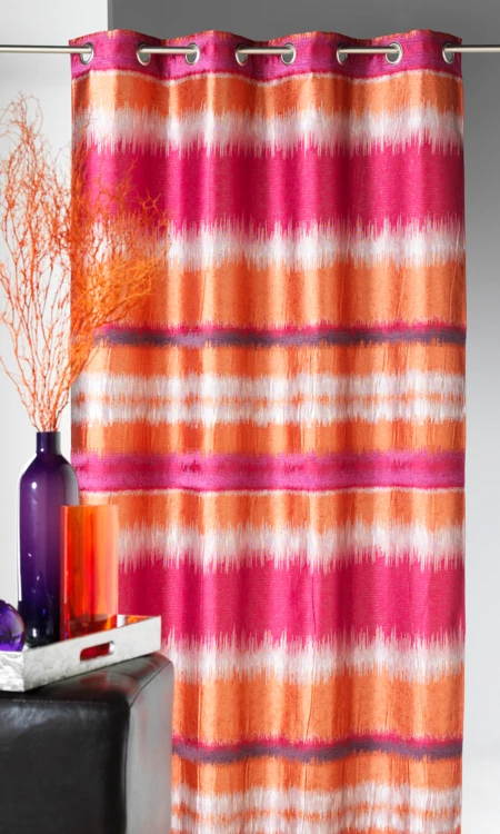 Rideau  jacquard style IKAT
