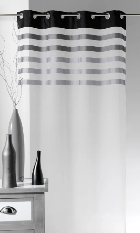 Fio transparente com face em risca de cetim