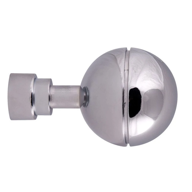 Lot 2 embouts de tringle "sphère unie"
