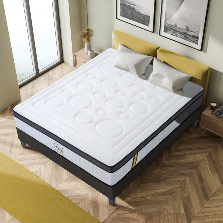 Conjunto de colchão e base com conforto firme