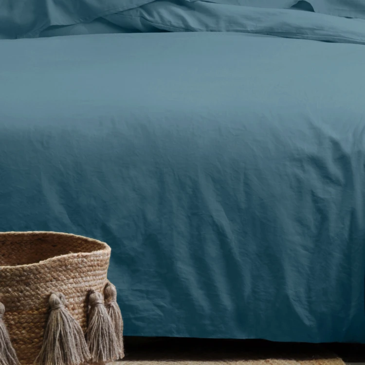 Drap housse uni en coton bio