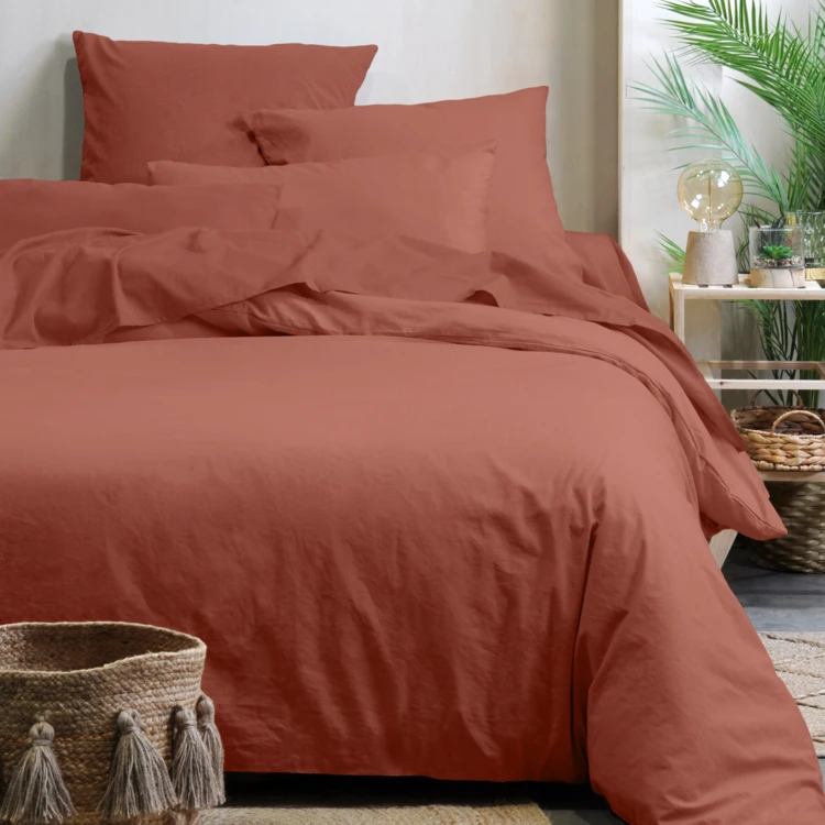 Drap housse uni en coton bio
