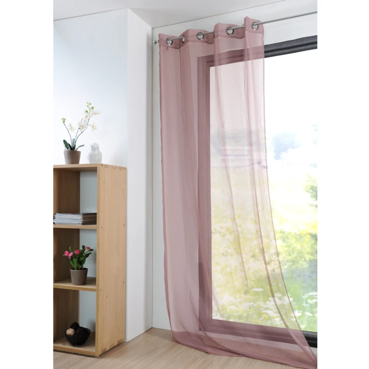 Voilage grande largeur effet lin