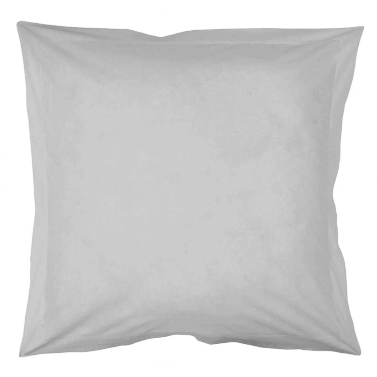 Effen kussensloop van biologisch katoen