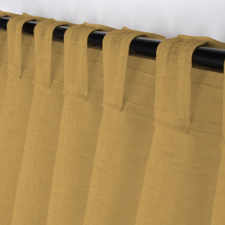 Plain sheer with concealed loops
