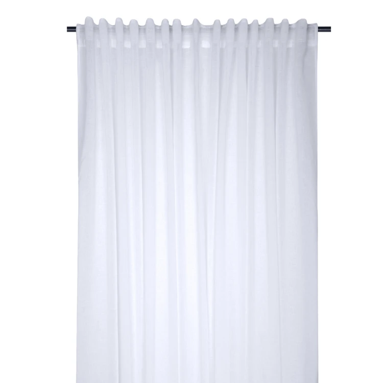 Plain sheer with concealed loops