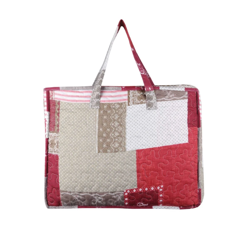 Boutis e federe con stampa romantica patchwork
