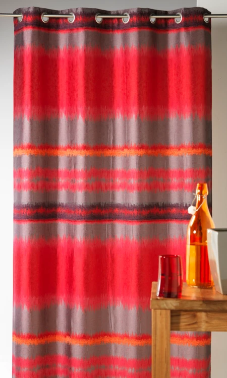 Rideau  jacquard style IKAT